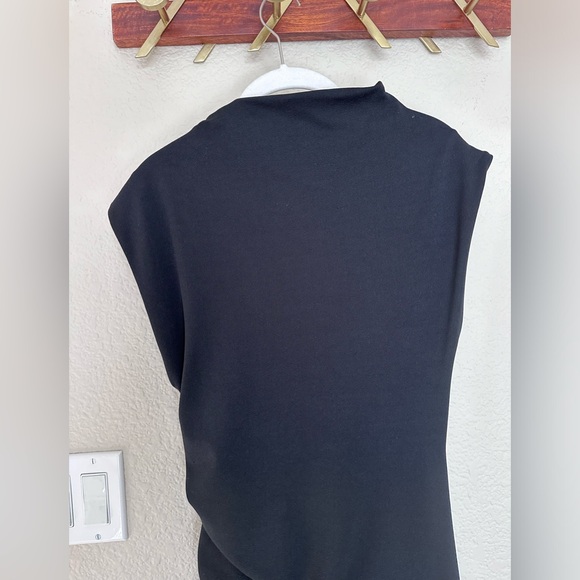 NWT, the Maya Ruched Cowl-neck dress - black, Small petite, Anthropologie - Picture 14 of 14